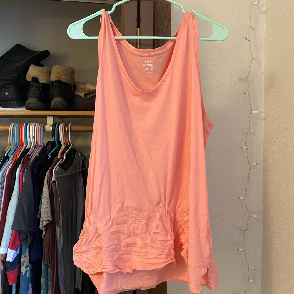 Salmon pink tank